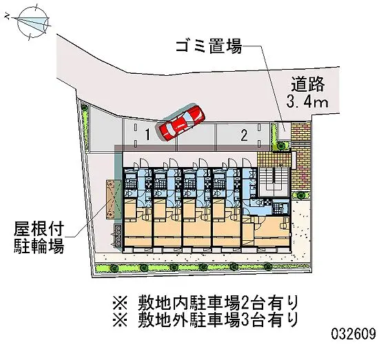 ★手数料０円★横須賀市金谷１丁目　月極駐車場（LP）